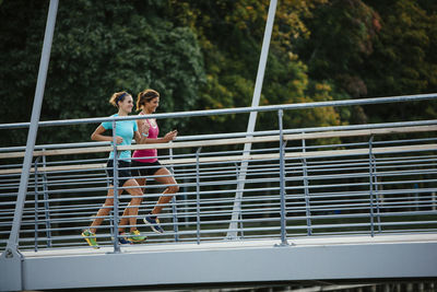 Young women running, uppsala, sweden