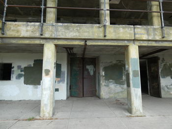 Entrance of old abandoned building