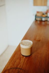 Close-up of coffee on table