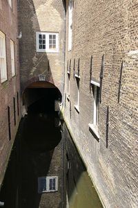 View of canal along buildings
