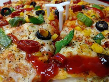 Close-up of pizza