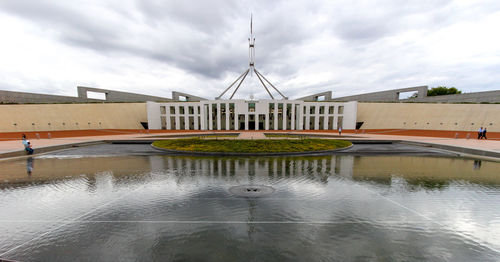 Parliament house against sky