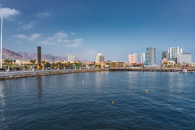 View of city at waterfront