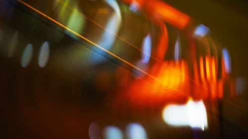 Defocused lights at night