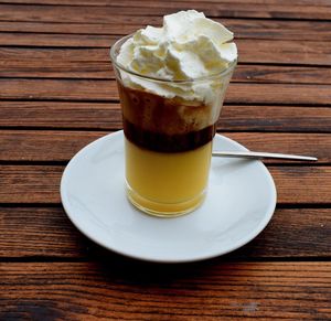 Close-up of coffee on table