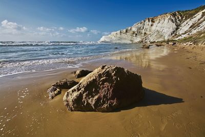 Scenic view of beach