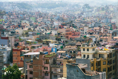 High angle view of cityscape