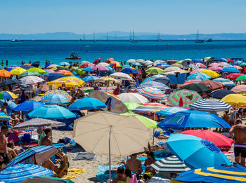 Group of people on beach