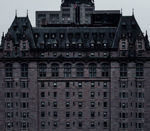 Low angle view of buildings in city