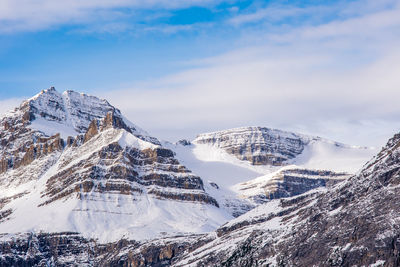 Snow covered mountain against sky