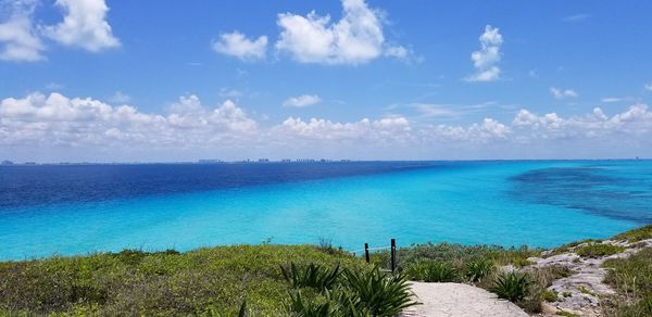 Scenic view of sea against sky