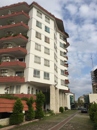 Low angle view of buildings against sky