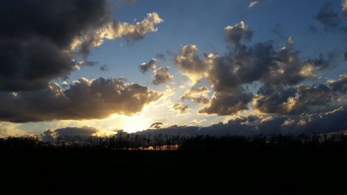 Scenic view of sky during sunset