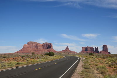 View of road passing through landscape