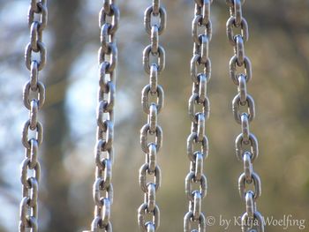 Full frame shot of metal structure