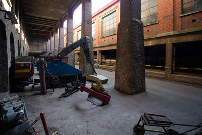 Interior of abandoned building