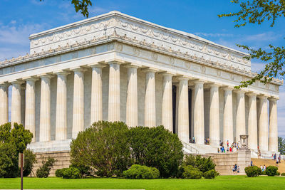 Low angle view of historical building