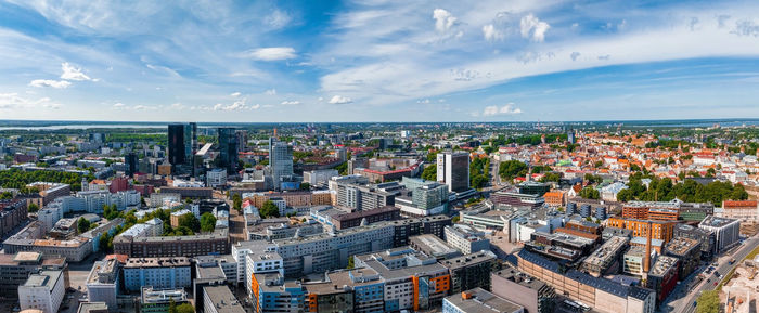 Beautiful panoramic view of tallinn, the capital of estonia 