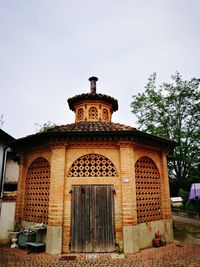 Low angle view of building against sky