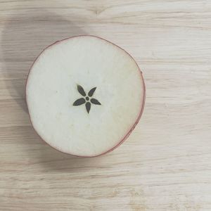 High angle view of lemon on table