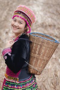 Portrait of a smiling young woman