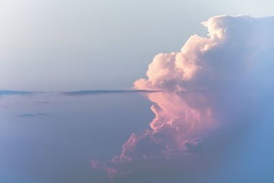 Low angle view of sea against sky