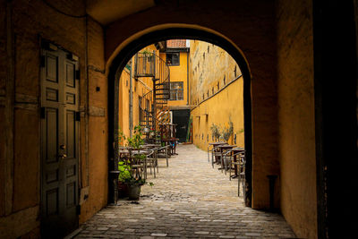 Corridor of building