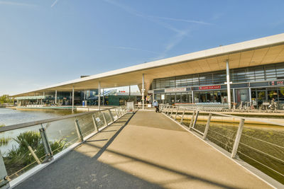 Low angle view of building against clear sky