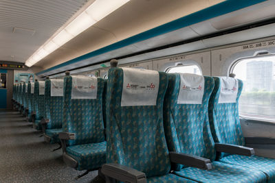 Interior of train