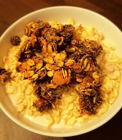 Close-up of served food