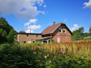 Houses against sky