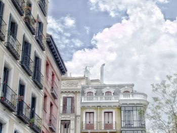 Low angle view of building against sky