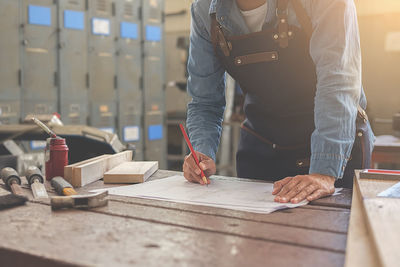 Woman working