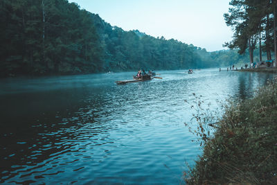 Scenic view of river against sky