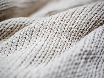 Full frame shot of knitted fabric