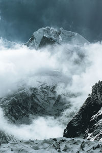 Scenic view of mountain against sky