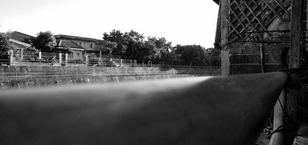 Old building against clear sky