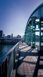 Bridge over river in city