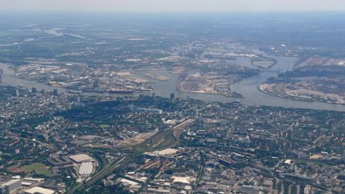 Aerial view of cityscape