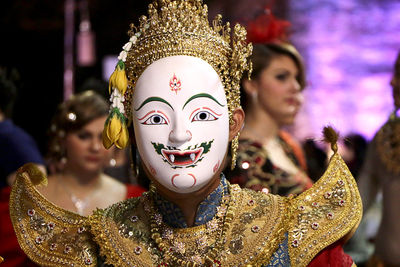 Close-up of buddha statue