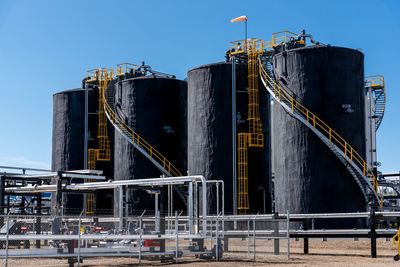 Alberta oil industry, pipeline facilities, tanks