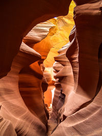 Rock formations in cave