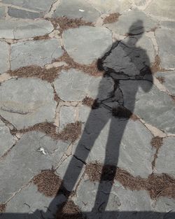 Full frame shot of shadow on ground