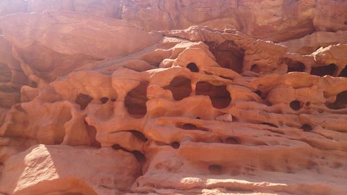 Full frame shot of rock formation