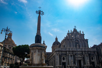 Low angle view of historical building