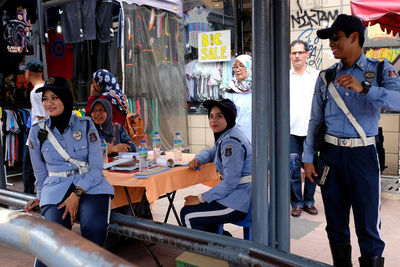 Group of people in store