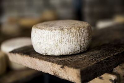 Close-up of bread on table