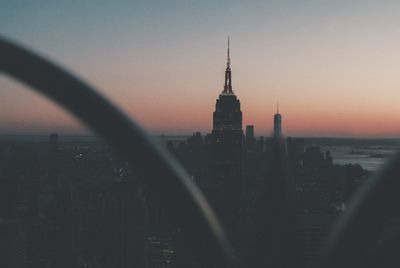 Sunset over manhattan cinematic