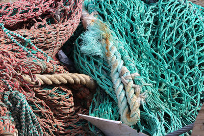 Close-up of fishing net