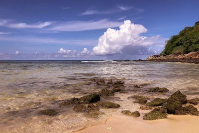 Scenic view of sea against sky